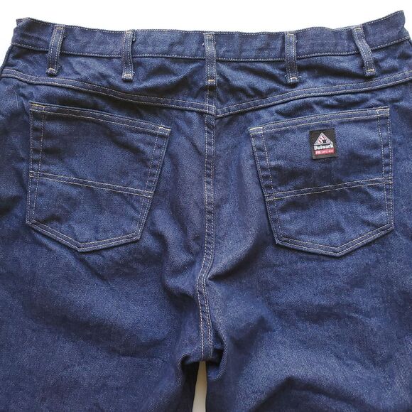 Bulwark FR Jeans Mens 42 x 32 (Waist 40") Blue Denim Cotton Cat 2 2112 PEJ2DD1 - Picture 4 of 16